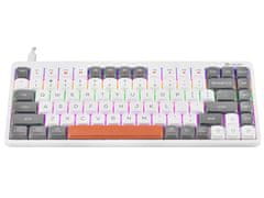 Tracer FINA 84 Mechanical Keyboard White/Grey (Outemu Red Switch)