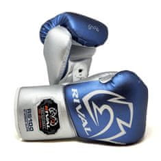 Noah Šněrovací Boxerské rukavice RIVAL RS100 Professional - modro/stříbrné