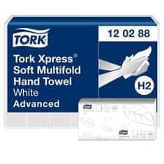 Tork Papírové ručníky "Xpress Soft Multifold", bílá, skládané, 2vrstvé, H2 systém