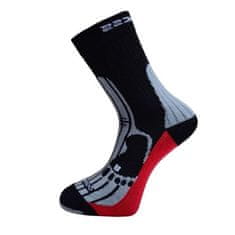 Progress Ponožky MERINO turistické černo/šedé - 6-8