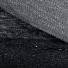 Vidaxl Sada ložního prádla tmavě šedá 135 x 200 cm bavlna