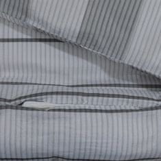 Vidaxl Sada ložního prádla šedá 155 x 220 cm bavlna
