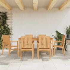 Petromila Stohovatelné zahradní židle 6 ks 56,5x57,5x91 cm masivní teak