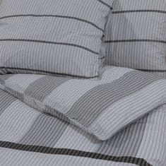 Vidaxl Sada ložního prádla šedá 200 x 220 cm bavlna