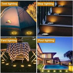 HOME & MARKER® Solární LED světlo, Venkovní LED osvětlení, Zahradní LED lampa (3ks) | LUMIGARD