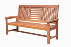 Rojaplast Zahradní dřevěná lavice Seremban s poduškou 89567