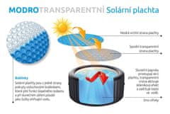 Marimex Solární plachta modro-transparentní pro kruhové vířivé bazény s průměrem hladiny 1,60 m