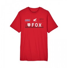 FOX triko FOX X HONDA Premium Ss 24 flame černo-bílo-červené M