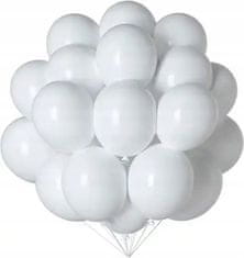TopKing Bílé balónky svatba, narozeniny 50 ks