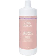 Wella Invigo Blonde Recharge Shampoo - šampon pro blond vlasy, 1000ml, neutralizuje nežádoucí žluté tóny