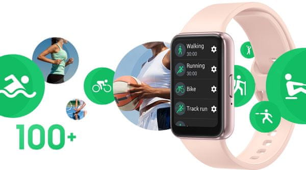 Fitness zapestnica Samsung Galaxy Fit3 AMOLED zaslon zaznavanje padca klic v sili Bluetooth seznanjanje z obvestili telefona merjenje srčnega utripa SpO2 merjenje nasičenosti nadzor z gestami udobna zapestnica športna zapestnica notranji pomnilnik glasba multisport nadzor kamere