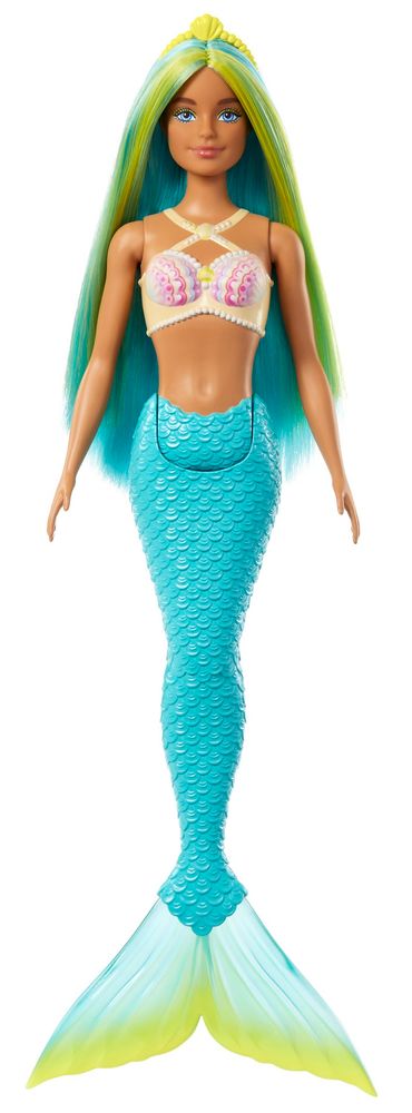 Levně Mattel Barbie Pohádková mořská panna - modrá HRR02