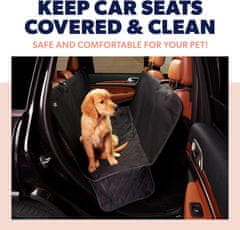 Pawly Ochranný kryt na přepravu psa, vodotěsná ochrana zadního sedadla, pratelný kryt na automobilová sedadla, vodotěsný a odolný proti poškrábání, Pprevleka