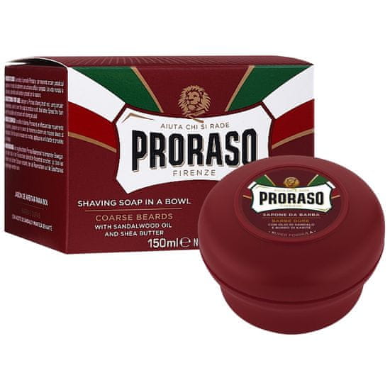 Proraso Coarse Shaving Soap Jar - mýdlo na holení santalové dřevo 150ml, ideální pro osoby s tvrdým porostem