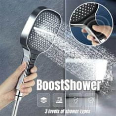 Netscroll Sprchová rukojeť, kde můžete kombinovat různé proudy vody, BoostShower