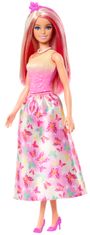 Barbie Pohádková princezna - růžová HRR07