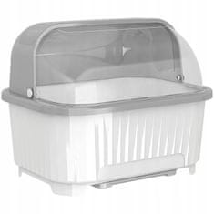 Korbi Bílý uzavíratelný odkapávač na nádobí s podnoskem OC2