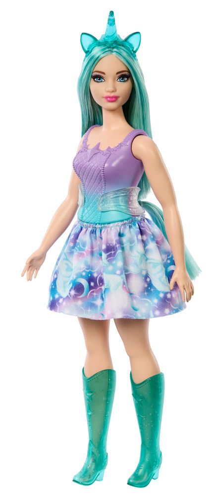 Levně Mattel Barbie Pohádková víla jednorožec - fialová HRR12