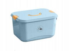 Korbi Modrá uzavíratelná léková krabička - organizační kontejner na léky AP5