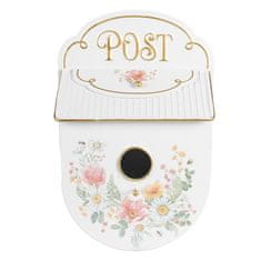 Clayre & Eef dekorativní poštovní schránka FLOWERS 6Y5492