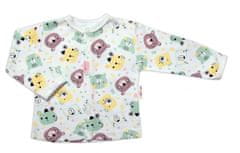 Baby Nellys Kojenecká košilka, New Teddy, neutrální barva, vel. 62 - 68 (3-6m)