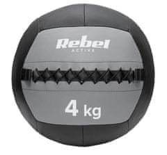 Rebel RBA-3107-4 ACTIVE Medicinbal na cvičení 4 kg černý