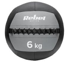 Rebel RBA-3107-6 ACTIVE Medicinbal na cvičení 6 kg černý