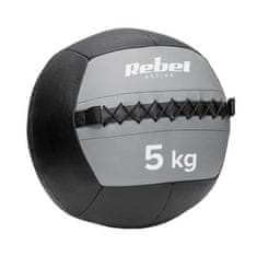 Rebel RBA-3107-5 ACTIVE Medicinbal na cvičení 5 kg černý