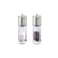 Gefu Dueto 18 CM 2 ks průhledné akrylové mlýnky na sůl a pepř