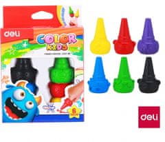 Deli stationery Voskovky prstové 6 barev Color Kids DELI EC20790