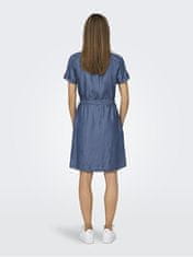 Jacqueline de Yong Dámské šaty JDYJASPER Regular Fit 15312440 Medium Blue Denim (Velikost XL)
