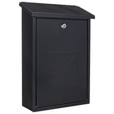 Rottner Parma poštovní schránka černá | Cylindrický zámek | 27 x 40 x 11.5 cm