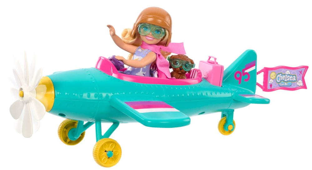 Levně Mattel Barbie Chelsea a letadlo HTK38