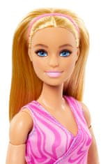 Mattel Barbie V pohybu - blondýnka v modrých legínách FTG80