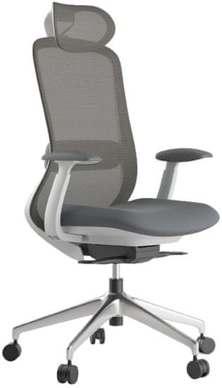 Mercury Kancelářská židle BESSEL šedý plast, světle šedá