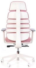 Mercury Kancelářská židle SPINE s PDH bílý plast růžová LS2-01
