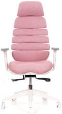 Mercury Kancelářská židle SPINE s PDH bílý plast růžová LS2-01