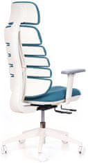 Mercury Kancelářská židle SPINE s PDH bílý plast tyrkysová LS2-23
