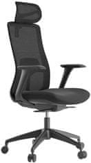 Mercury Kancelářská židle WISDOM, černý plast, tmavě šedá