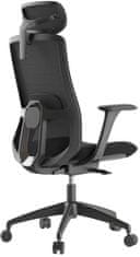Mercury Kancelářská židle WISDOM, černý plast, černá