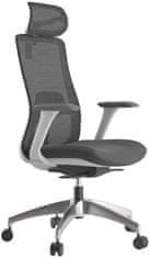 Mercury Kancelářská židle WISDOM, šedý plast, světle šedá
