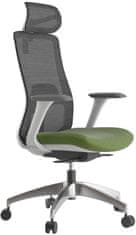 Mercury Kancelářská židle WISDOM, šedý plast, zelená