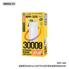 REMAX Powerbank RPP-320 Chinen 30000mAh PD 20W QC 22,5W modrá