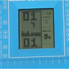 WOWO Modrá Elektronická Hra Tetris 9999in1 - Klasická Zábava pro Všechny Věkové Kategorie
