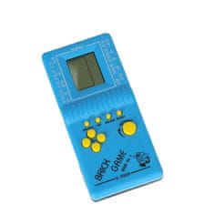 WOWO Modrá Elektronická Hra Tetris 9999in1 - Klasická Zábava pro Všechny Věkové Kategorie