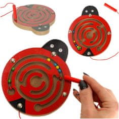 WOWO Interaktivní Magnetické Bludiště s Beruškovými Kuličkami pro Děti