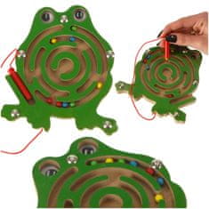 WOWO Interaktivní Magnetické Bludiště s Kuličkami ve tvaru Žáby