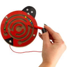 WOWO Interaktivní Magnetické Bludiště s Beruškovými Kuličkami pro Děti