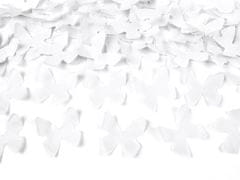 WOWO Konfetový Tubus pro Střelbu s Bílými Motýlky, 80 cm - Party Efekt
