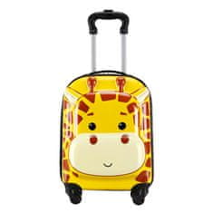WOWO Příruční Cestovní Kufr na Kolečkách pro Děti - Design Žirafa